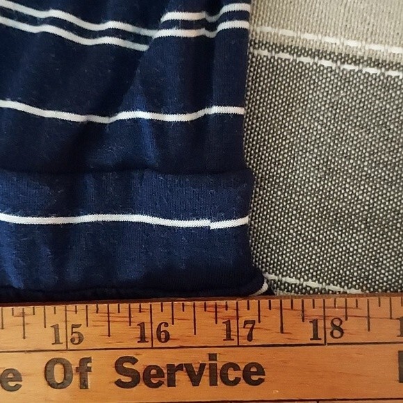 BEACHLUNCHLOUNGE XL Navy Blue White Stripe Sleeveless Maxi Dress‎ Nautical - Picture 7 of 8